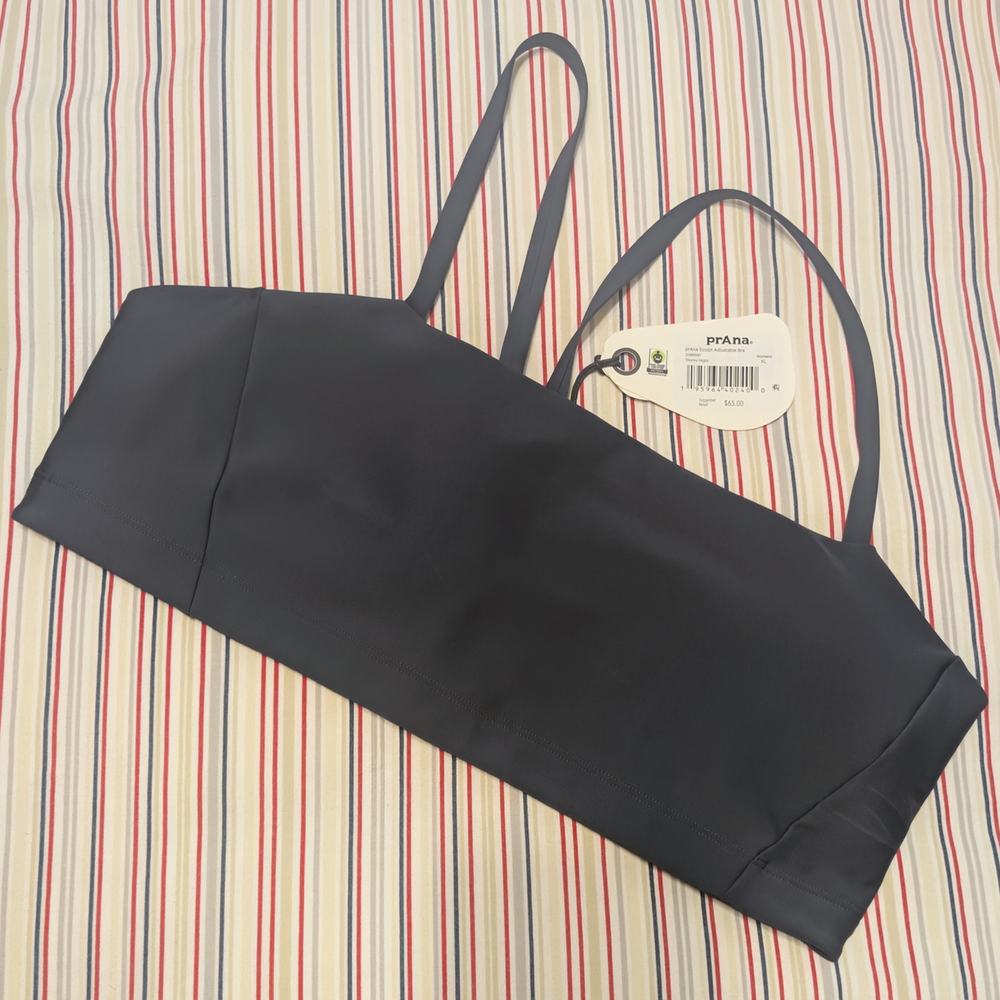 prAna Sculpt™ Adjustable Balconette Sports Bra - Stormy Night - XL - NWT - Picture 3 of 12